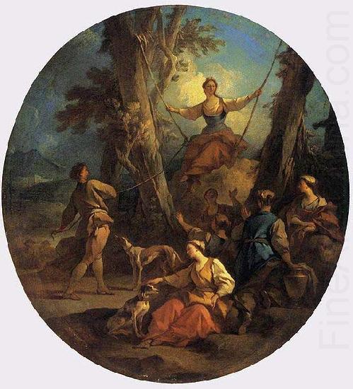 Pierre-Jacques Cazes The Swing china oil painting image